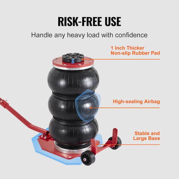 SKYSHALO Air Jack, 3 Ton/6600 lbs. Triple Bag Air Jack, Airbag