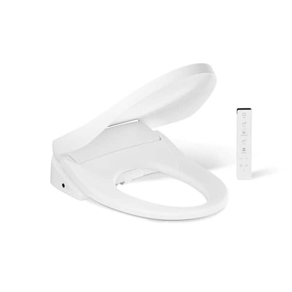 Purewash E835 Electric Plug-In Bidet Seat For Elongated Toilets With Remote Control in White