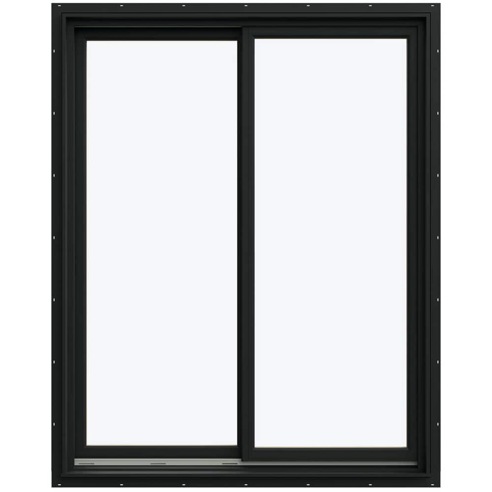 JELD-WEN 47.3125 in. x 59.5625 in. W-5500 Left-Hand Sliding Wood Clad ...
