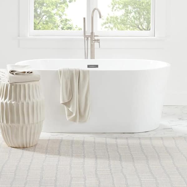 Roark Machine Washable Ivory 5 ft. x 8 ft. Indoor Area Rug