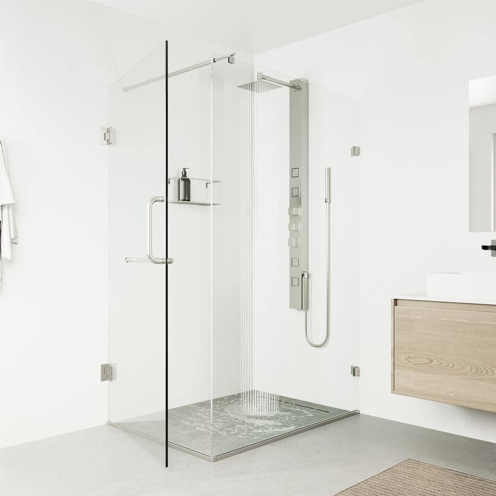 Sutton 58" Stainless Steel 4-Jet Shower Panel with Handheld Showerhead