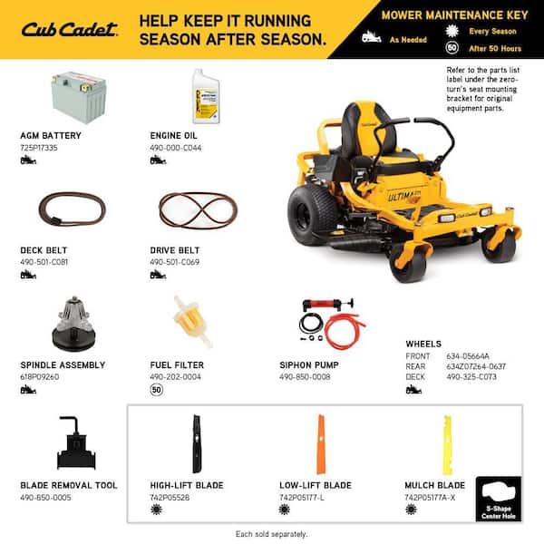 Cub Cadet Ultima 42 in. 21.5 HP V-Twin Kawasaki Engine Dual