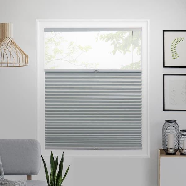 Chicology Cut-to-Size Snowfall Top Down Bottom Up Blackout Polyester Cellular Shade 70 in. W x 48 in. L