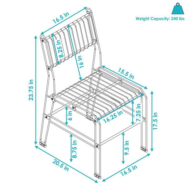 Metal wire outdoor discount chairs