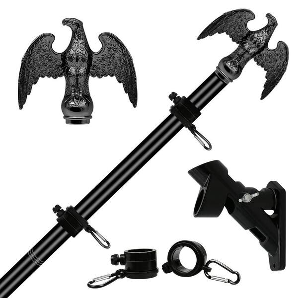 Annin 6 Ft. X 2 In. Aluminum Spinning Flag Pole With Bracket 238103 Pack Of 3