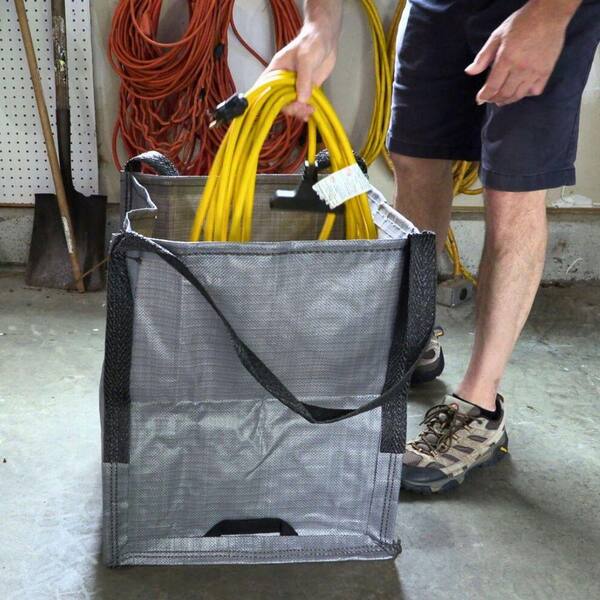 DURASACK 22 Gal. Grey Polypropylene Storage Tote Reusable Lawn and