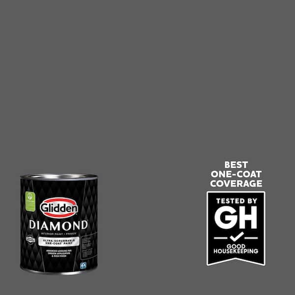 Glidden Diamond 1 qt. PPG1001-6 Knight's Armor Eggshell Interior Paint with Primer