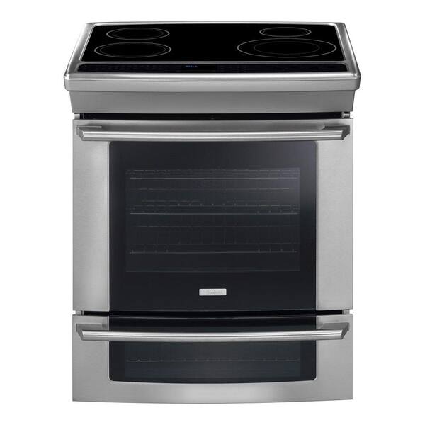 Electrolux Wave-Touch 4.2 cu. ft. Slide-In Double Oven Induction Range with Convection Oven in Stainless Steel-DISCONTINUED