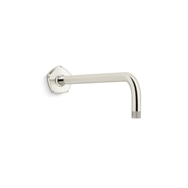 Occasion Wall-Mount Rainhead Arm and Flange in Vibrant Polished Nickel