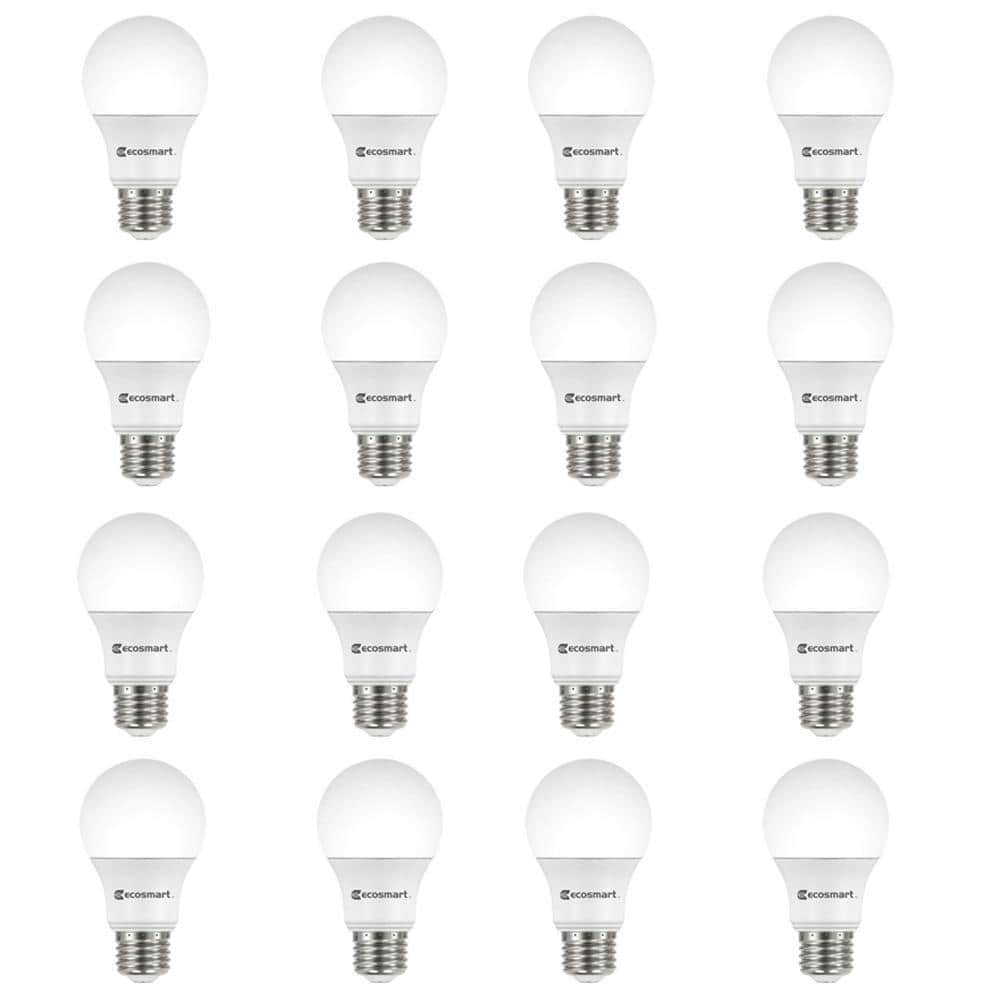 EcoSmart 60-Watt Equivalent A19 Dimmable ENERGY STAR LED Light Bulb ...