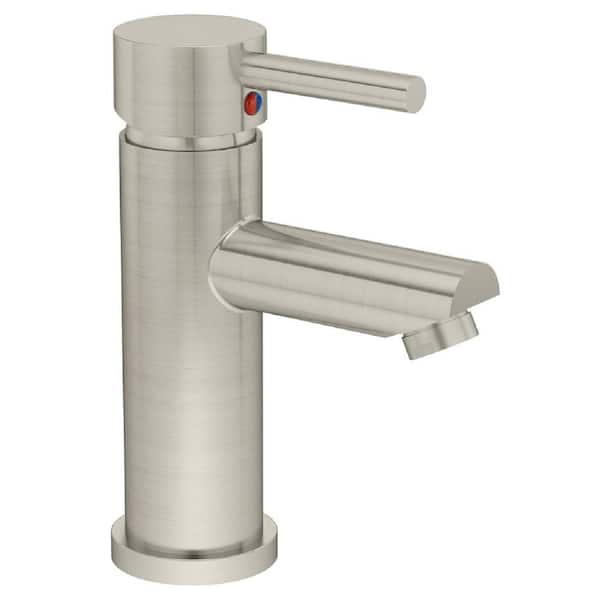 Symmons Dia Single Hole Single-Handle Bathroom Faucet in Satin Nickel