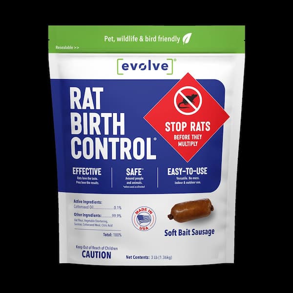 Rat Birth Control Soft Bait, 3 lb. (1.4 kg)