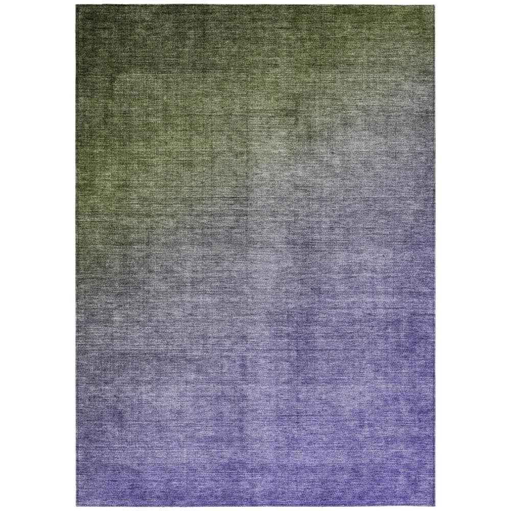 Olive Green and Purple 10 ft. x 14 ft. Woven Solid Color Rectangle Indoor/Outdoor Area Rug price history on PriceWatchPro