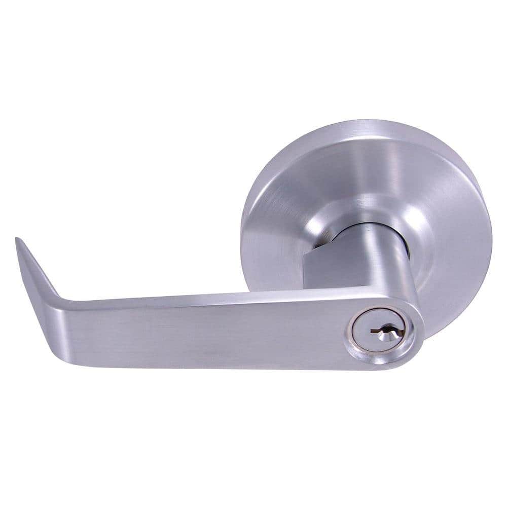 Commercial 2-3/4 in. Satin Chrome Heavy Duty Industrial Vandal Resistant Keyed Entry Door Lever price history on PriceWatchPro