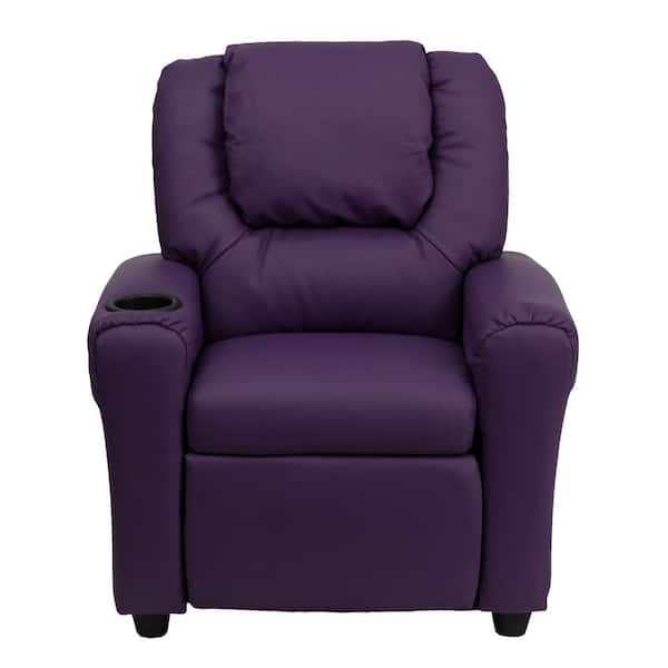 purpleジャーナルスタンダードファニチャー　チェアー Flash Furniture Contemporary Purple Vinyl Kids Recliner with