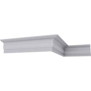 SAMPLE - 3-1/8 in. x 12 in. x 5-1/8 in. Polyurethane Niobe Traditional Crown Moulding