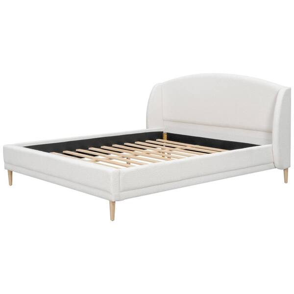 Harper & Bright Designs White Wood Frame California King Size