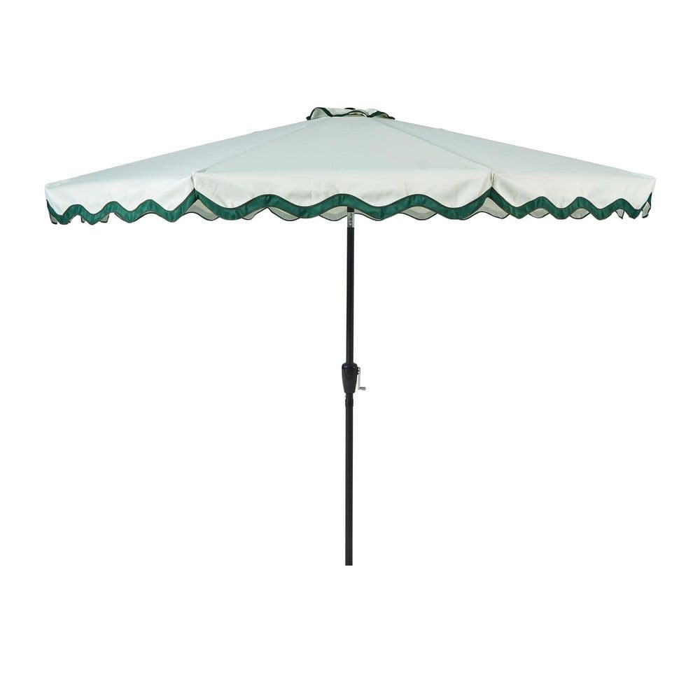 MIROY 10 ft. Outdoor Patio Umbrella Steel Frame Hand Crank Lift in Green (No Base) price history on PriceWatchPro