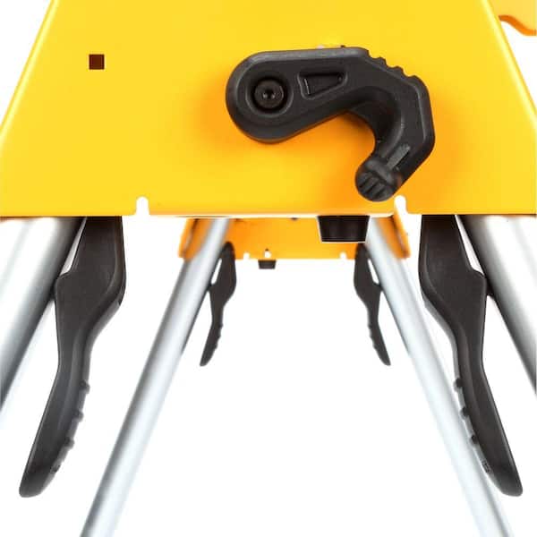 DEWALT - 15 Amp Corded 12 in. Double Bevel Sliding Compound Miter Saw, Blade Wrench, Material Clamp and Heavy-Duty Work Stand