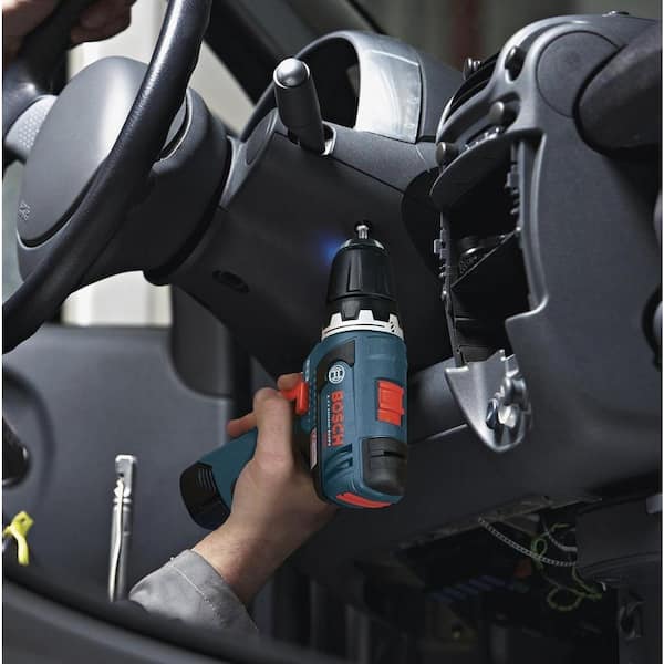 Bosch - 12 Volt Lithium-Ion Cordless 3/8 in. Variable Speed EC Brushless Drill/Driver Kit with Carrying Case
