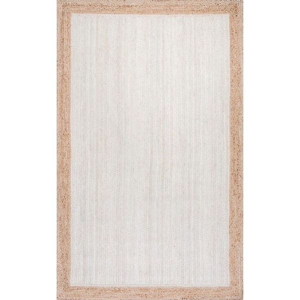 Hand Woven 4 ft. x 6 ft. Eleonora White Area Rug