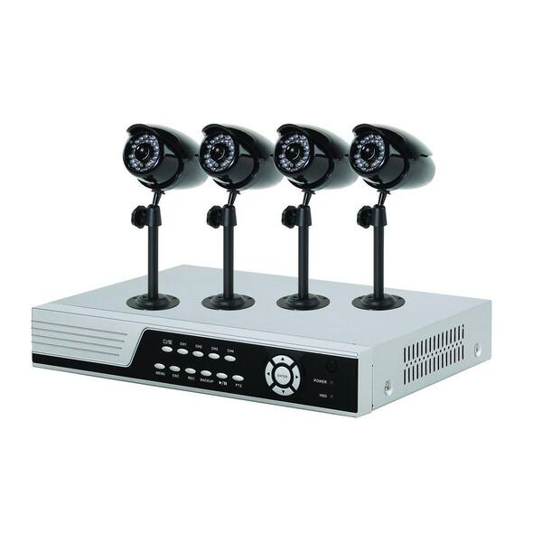 First Alert 4 CH 320 GB Hard Drive Surveillance System with (4) 400 TVL Cameras-DISCONTINUED