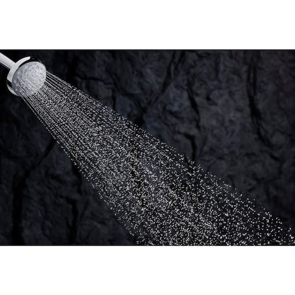 Awaken 1-Spray Patterns 3.5625 in. Wall Mount Fixed Shower Head in Vibrant Brushed Nickel
