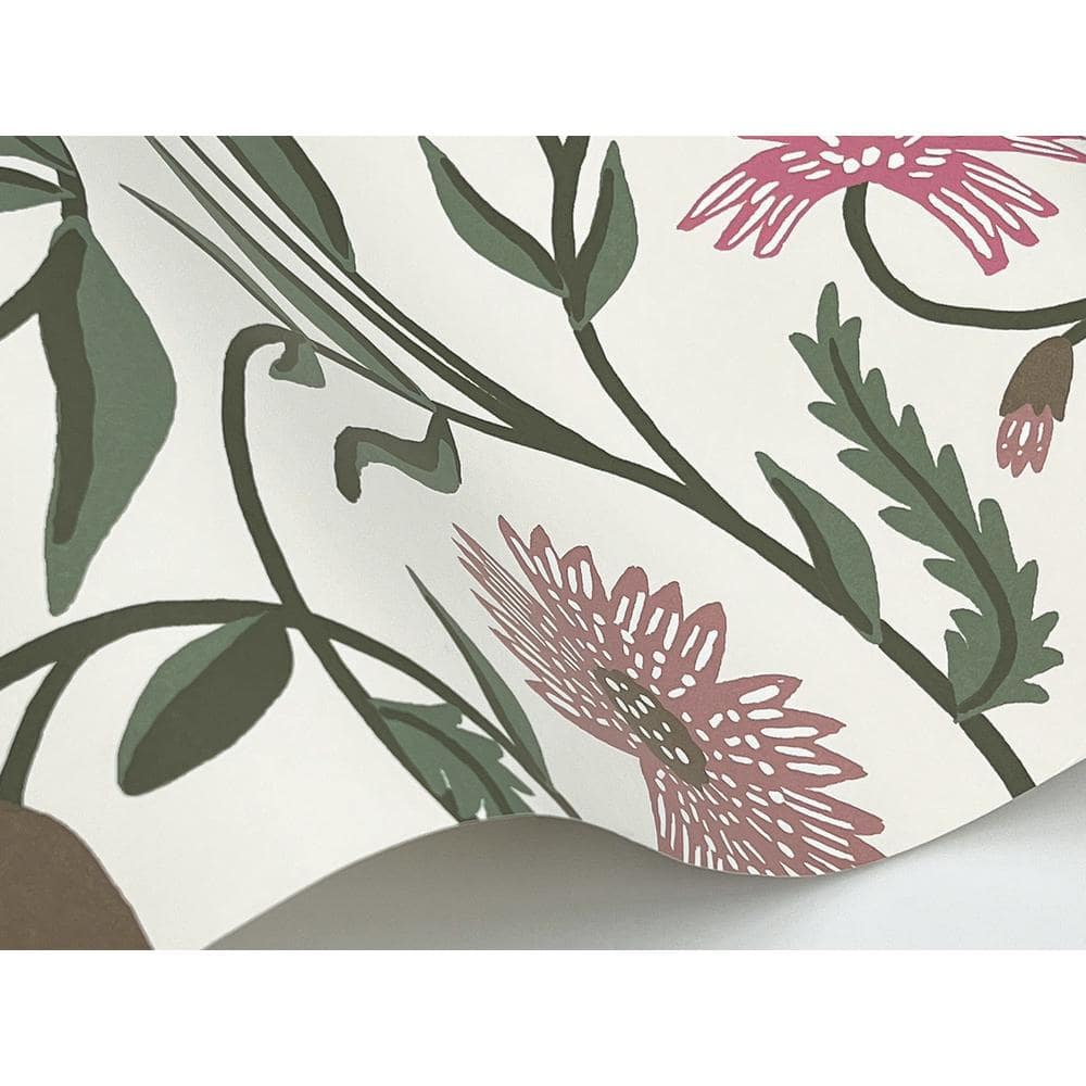Aster Rose Non-Pasted Washable Floral Wallpaper