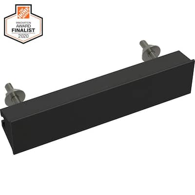 Inclination 1 in. to 4 in. (25 mm to 102 mm) Matte Black Adjustable Drawer Pull