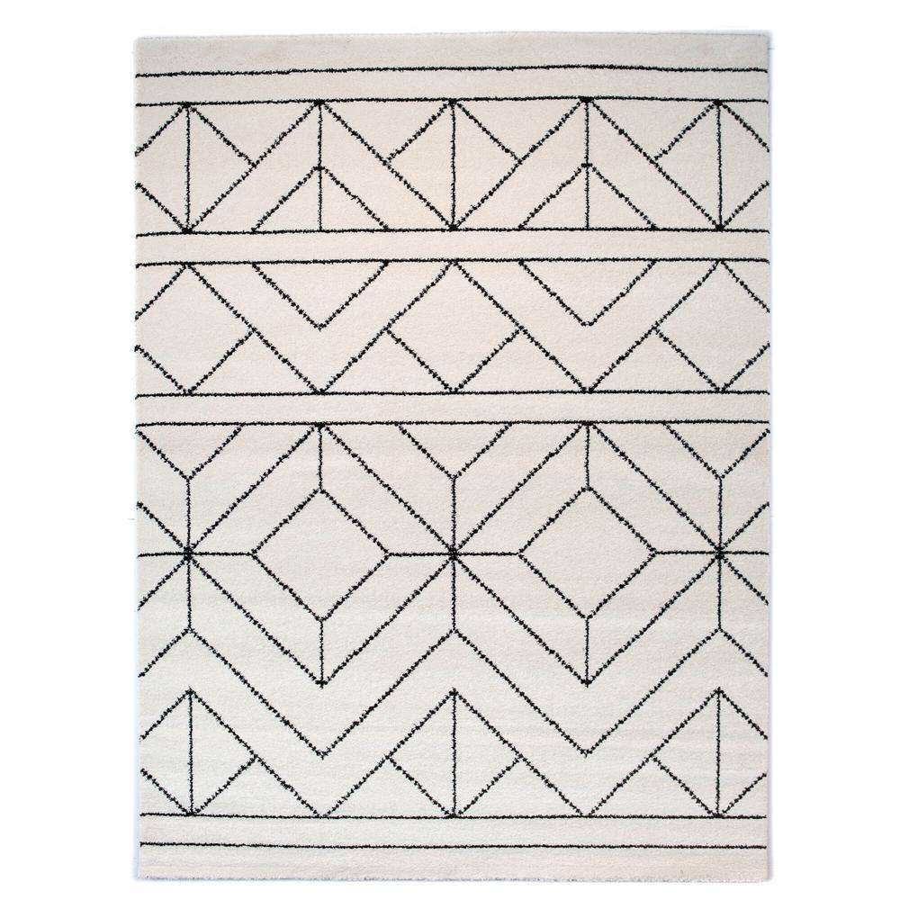 BALTA Ava Off-White 8 ft. x 10 ft. Area Rug, Beige