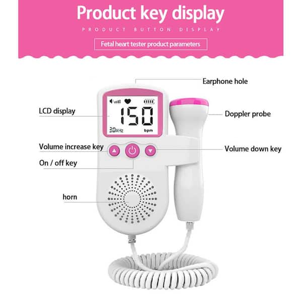 Aoibox Home Fetal Heart Rate Monitor for Pregnancy Baby Fetal