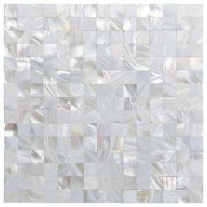 6-Sheets Peel and Stick Mother of Pearl Shell Mosaic Tile for Kitchen Backsplashes 12 in. x 12 in