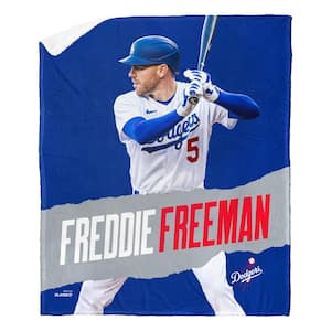 MLB Dodgers 23 Freddie Freeman Silk Touch Sherpa Multicolor Throw