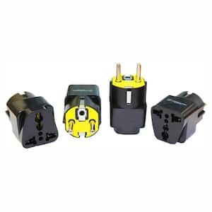Universal to German Plug Adapter (4-Pack)