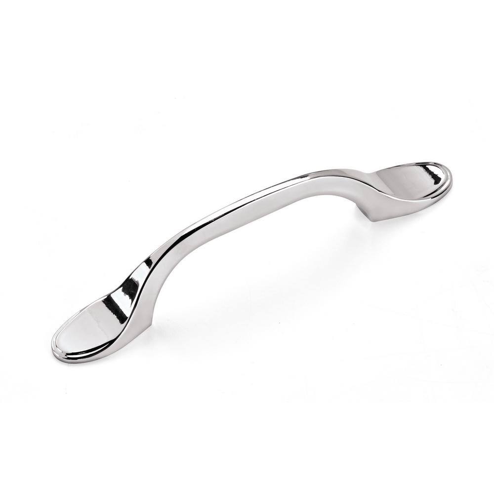 Polished Chrome Traditional Cabinet Bar Pull with Mounting Hardware