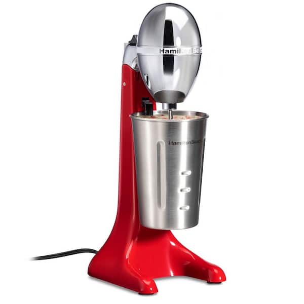 DrinkMaster 28 oz. 2 Speed Red Drink Mixer Blender with Stainless Steel Cup