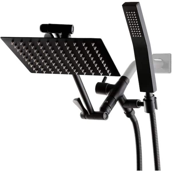 Roxy 8 in. W 3 Jet Shower Tower in Black 16GS-36203