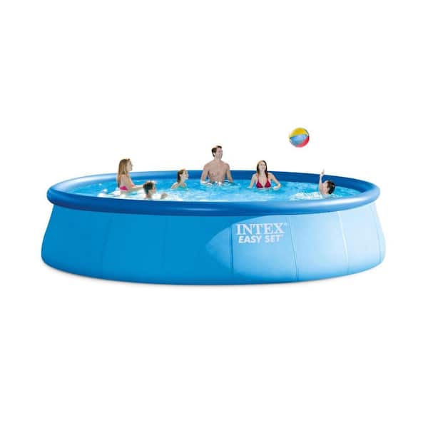 Intex 18 ft. Round x 48 in. Deep Easy Above Ground Pool Set