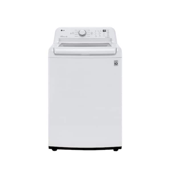 LG 4.3 Cu. Ft. Top Load Washer in White with 4-Way Agitator, NeveRust Drum and TurboDrum Technology