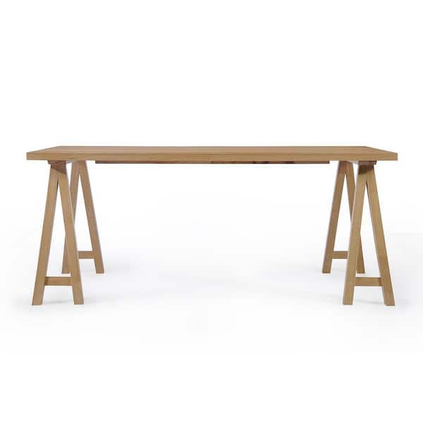 Noble House Sabine 1-Piece Natural Oak Dining Table