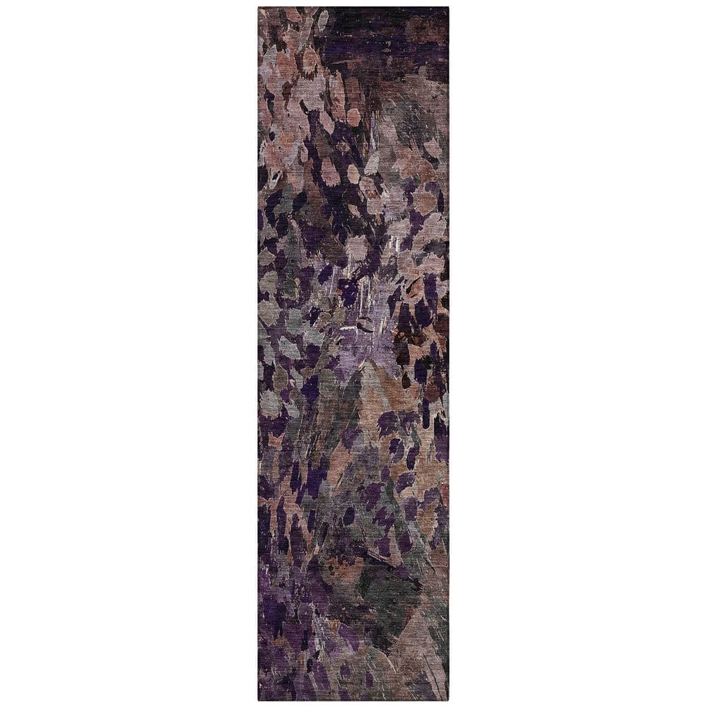 Chantille Machine Washable Indoor/Outdoor Abstract ACN2737 Plum 2 ft. x 7 ft. Runner Rug price history on PriceWatchPro