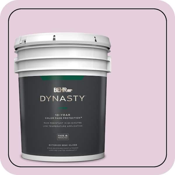 BEHR DYNASTY 5 gal. #680C-3 Rose Glow Semi-Gloss Exterior Stain-Blocking Paint & Primer
