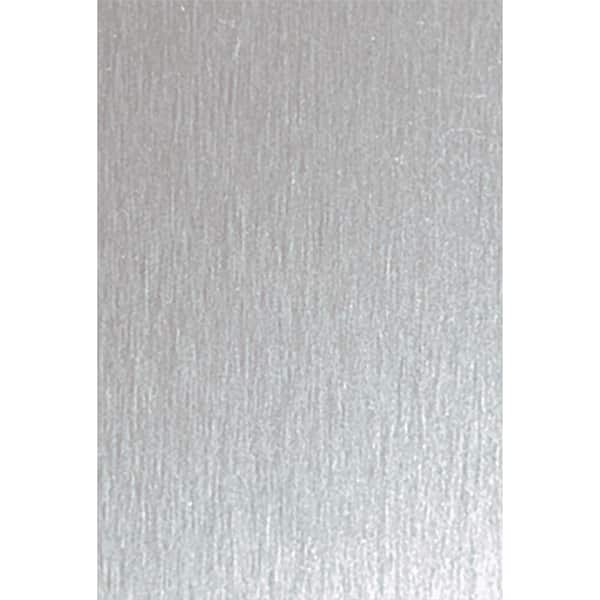 4 ft. x 8 ft. Laminate Sheet in Aluminum with Brushed Aluminum Finish