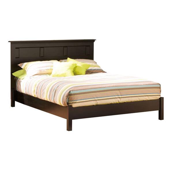 South Shore Lodge Queen-Size Bed in Ebony
