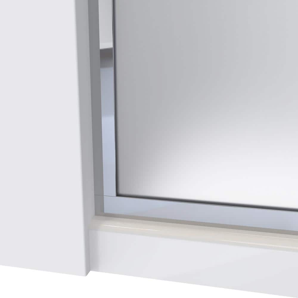 Linea 30'' x 72'' Frameless Frosted Tempered Glass Shower Screen