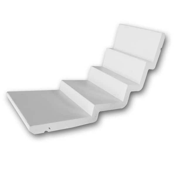 ORAC DECOR 8-1/4 in. D x 5-7/8 in. W x 4 in. L Primed White Plain Polyurethane Crown Moulding Sample