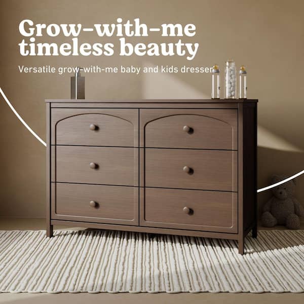 Graco Olivia Hazelnut 6 Drawer 47.72 in. Wide Dresser 03716-808 - The Home Depot Graco Olivia Hazelnut 6 Drawer 47.72 in. Wide Dresser 03716-808 - The Home Depot