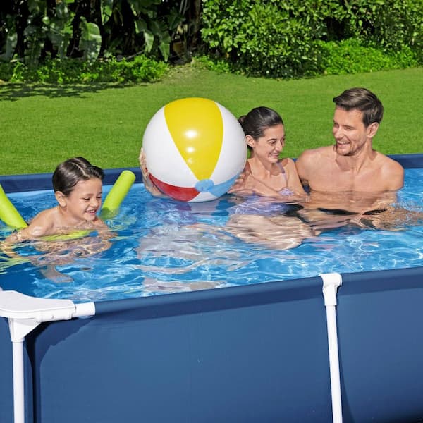 Bestway Steel Pro 8.5 ft. x 5.5 ft. Rectangular 24 in. Deep Above