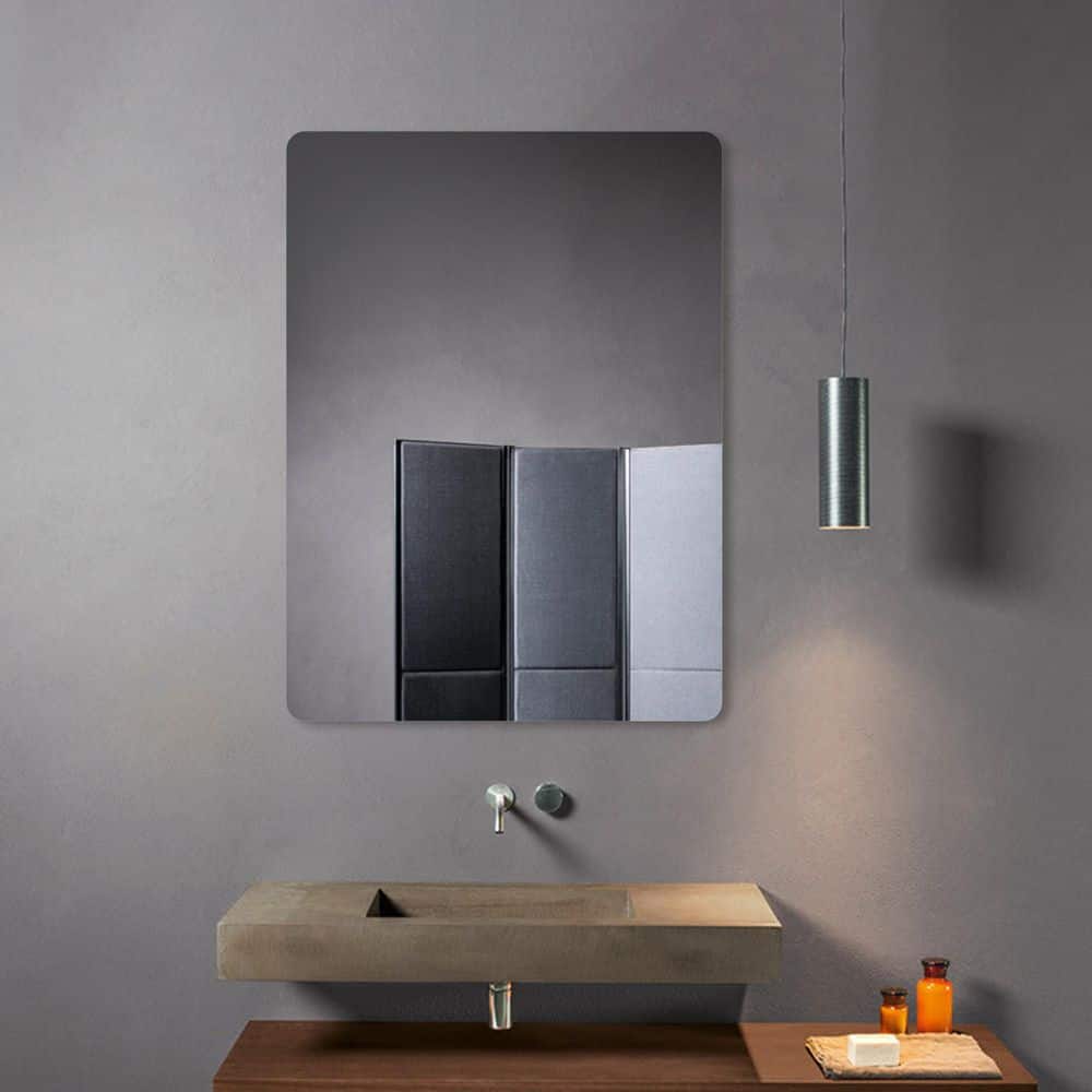 Barnard 19" x 27" Frameless Rectangular Bathroom Vanity Mirror