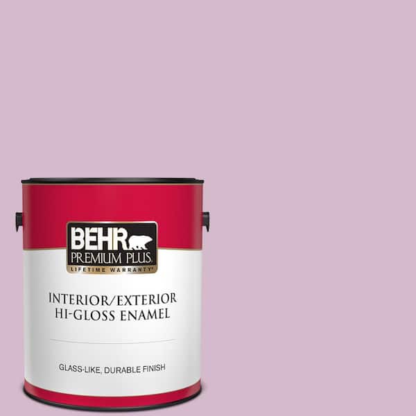 BEHR PREMIUM PLUS 1 gal. #680D-4 Velvet Slipper Hi-Gloss Enamel Interior/Exterior Paint